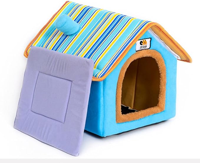 Comfortable Pet Cat Dog House Removable Dog Cat Bed Pet All Weather Cat Dog House Cat Puppy Shelter