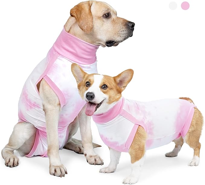 Lianzimau Dog Recovery Suit,Spay Suit for Female dog,E-Collar Cone Alternative After Surgery Anti-Licking,Neuter Suit for Male Dogs,Dog Surgical Suit for Abdominal Wounds Dog Onesie Body Suits