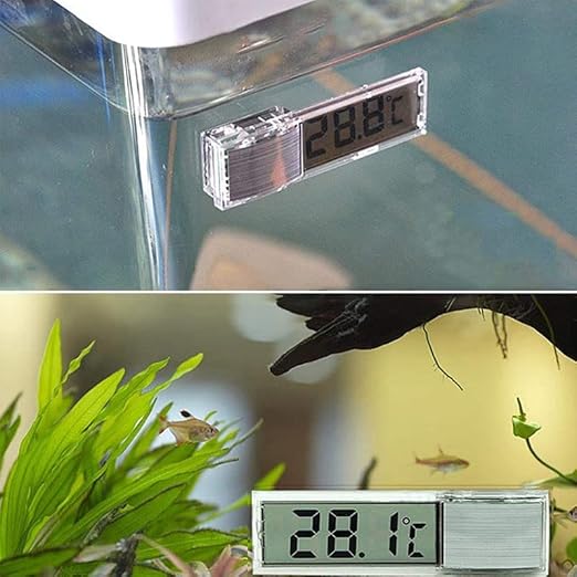 2Pcs LCD 3D Digital Electronic Temperature Measurement Fish Tank Temp Meter Aquarium Thermometer Temperature Control Accessories