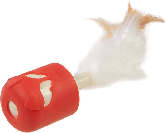 SmartyKat Instincts Sneaky Spinner Interactive Automatic Cat Toy, Rechargeable - Red, One Size