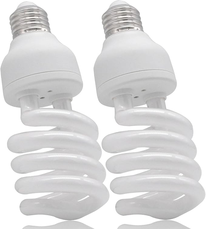 UVB Reptile Light Bulb 10.0 26W, UVA-UVB Bulbs for Reptiles Ideal for Rainforest Reptiles Bearded Dragons Lizard Tortoise Iguanas Chameleons Snake - 2 Pack