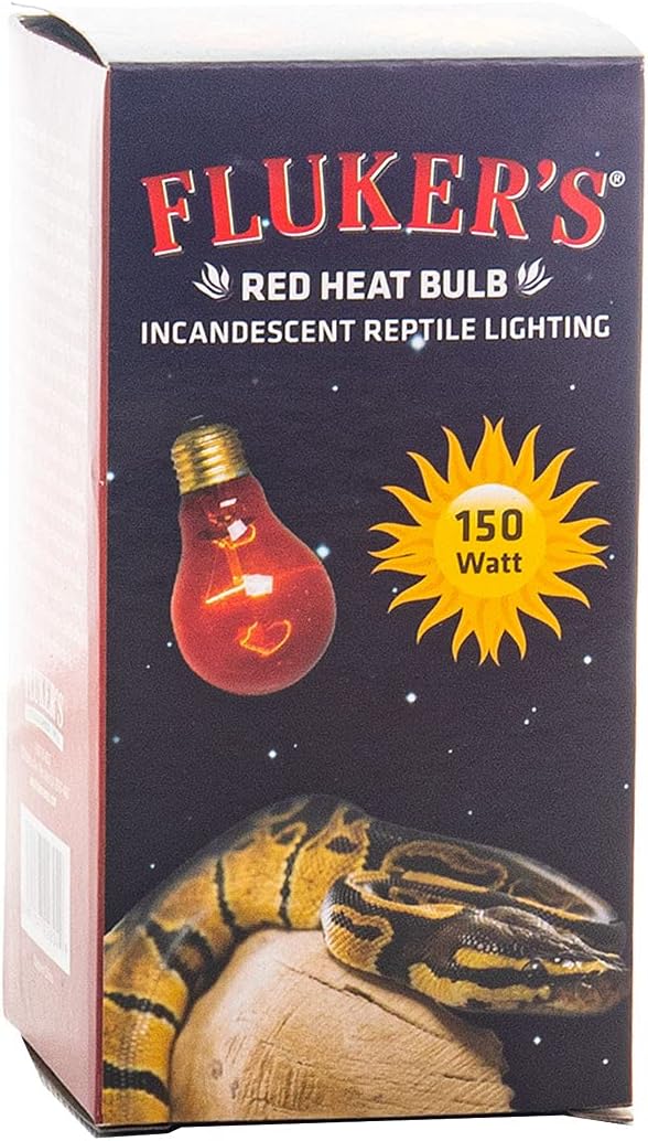 Fluker's Incandescent Red Heat Bulbs for Reptiles, 150 Watt