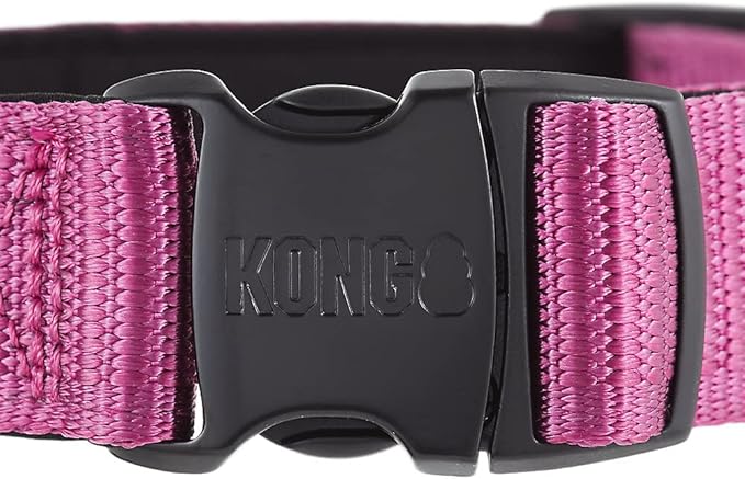 KONG Max HD Ultra Durable Neoprene Padded Dog Collar (Large, Pink)