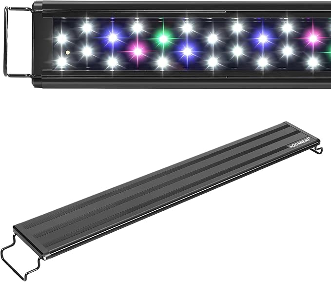 AQUANEAT LED Aquarium Light Full Spectrum for 36 Inch to 44 Inch Fish Tank Light Fresh Water Light Multi-Color