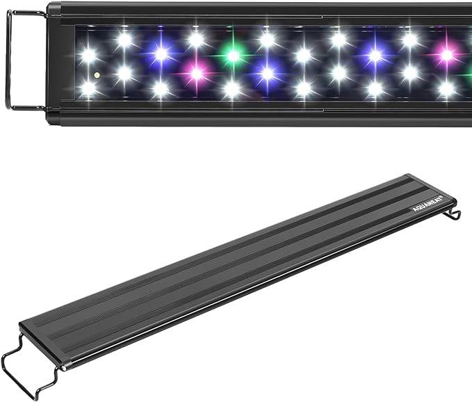 AQUANEAT LED Aquarium Light Full Spectrum for 12 Inch to 16 Inch Fish Tank Light Fresh Water Light Multi-Color