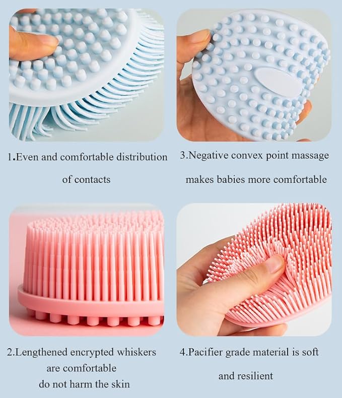 Special Supplies sensory brush for therapy，sensory brushes for autism kids，A soothing tool suitable for Children and infants, suitable for bathing (Pink)