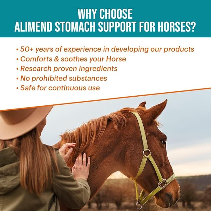 Alimend - Horse Gastric & Equine Ulcer Support Solution, Horse Probiotics & Digestive Supplements Alternative, Horse Weight Gain Supplement, 128 Fluid Ounce (3785ml)