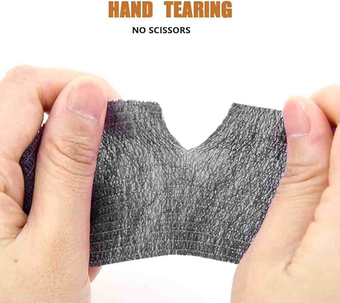 MUEUSS Pet First Aid Tape Self Adherent Cohesive Bandage for Dogs Cats Horses Breathable Non-Woven Elastic Sport Tape for Arm Knee Ankle Sprain (6 Rolls, 2" x 5 Yards)