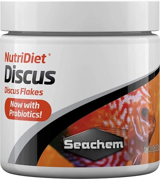 Seachem NutriDiet Discus Flakes - Fortified Ornamental Fish Food Supplement 500g