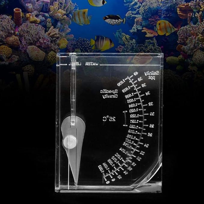 Aquarium Marine Test,Salinity Tester Aquarium Salinity Tester Seawater Salt Meter Fish Salinity Measuring Device for Fish Pond Saltwater Water