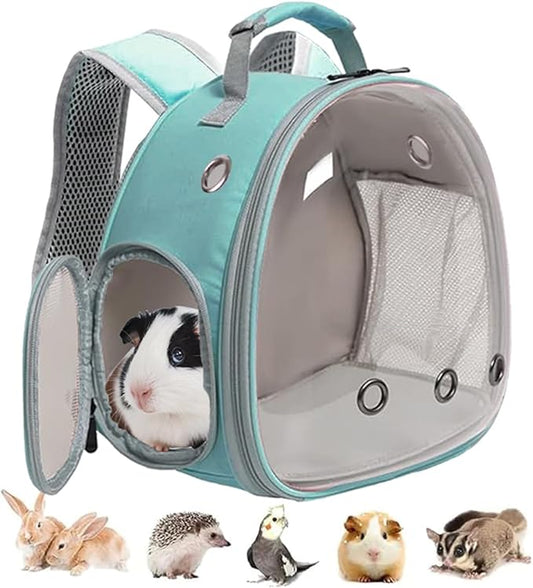 Guinea Pig Backpack, Space Capsule Bubble Window Small Animal Backpack for Guinea Pig, Bird Bunny Rat