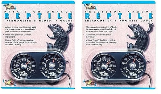 Zoo Med Dual Thermometer and Humidity Gauge (Pack of 2)
