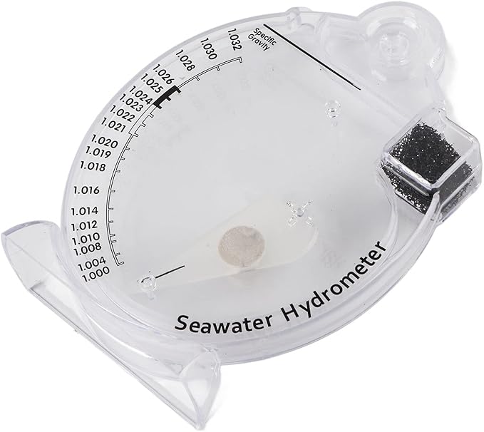 Sea Hydrometer,Salinity Specific Test Saltwater Concentration Aquarium Testing Tool Test for Aquarium Fish Water Marine Saltwater (HD-T-H018)