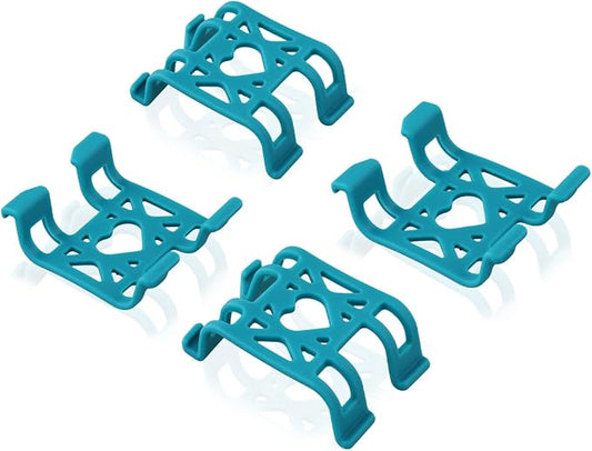 4pcs Tracker Collar Attachment Clips, GPS Dog Tractive Silicone Clips Tracker Accessories for Cat Pet Activity Tracker Replacement (Blue)