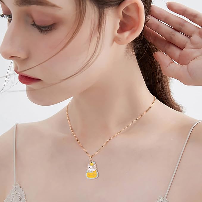 KitBeads 20pcs Mixed Styles Cat Charms Cute Enamel Cake Charms Alloy Animal Cartoon Cat Tropical Cactus Charms for Jewelry Making Bracelets Necklace