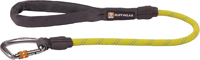 Ruffwear, Knot-a-Long Dog Leash, 30-inch Short Rope Lead, Lichen Green