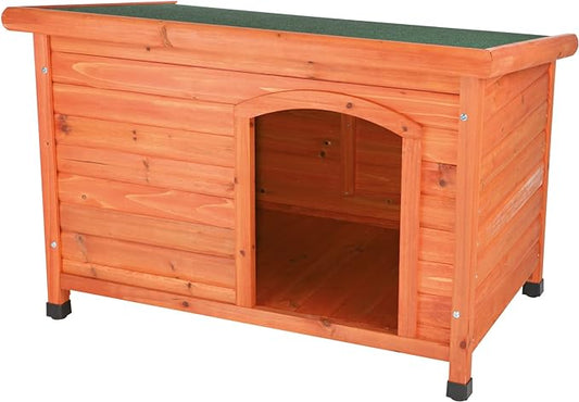 TRIXIE Pet Products Dog Club House, Large,Glazed Pine,40.75x26.75x28.25 Inch (Pack of 1),39552