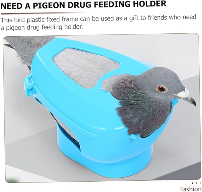 Bird cage Feeder Pigeon Feeding Holder Pigeon Holder Easy Bird Fixed Frame Rack Pigeon Injection Rack Bird Feeding Holder Birds Holder for Pigeon Stand Tool Plastic Poultry