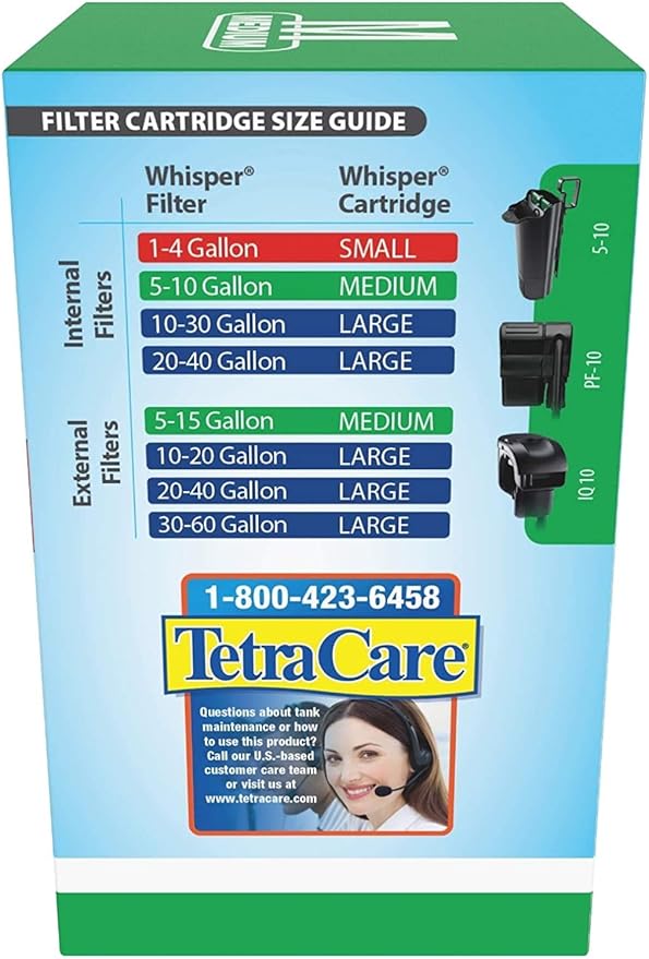 Tetra Whisper Bio-Bag Disposable Cartridges, Aquarium Filter Cartridges, 3 Count