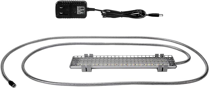 HappyBird Lighting Bird Cage Light with Chew Guard - Full Spectrum LED Pet Light - Simulates Natural Environment - Safe for Hookbill Birds – Easy to Install - (10" Long)