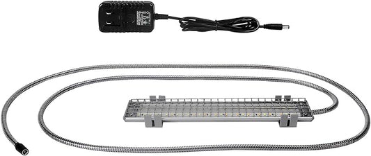 HappyBird Lighting Bird Cage Light with Chew Guard - Full Spectrum LED Pet Light - Simulates Natural Environment - Safe for Hookbill Birds – Easy to Install - (10" Long)