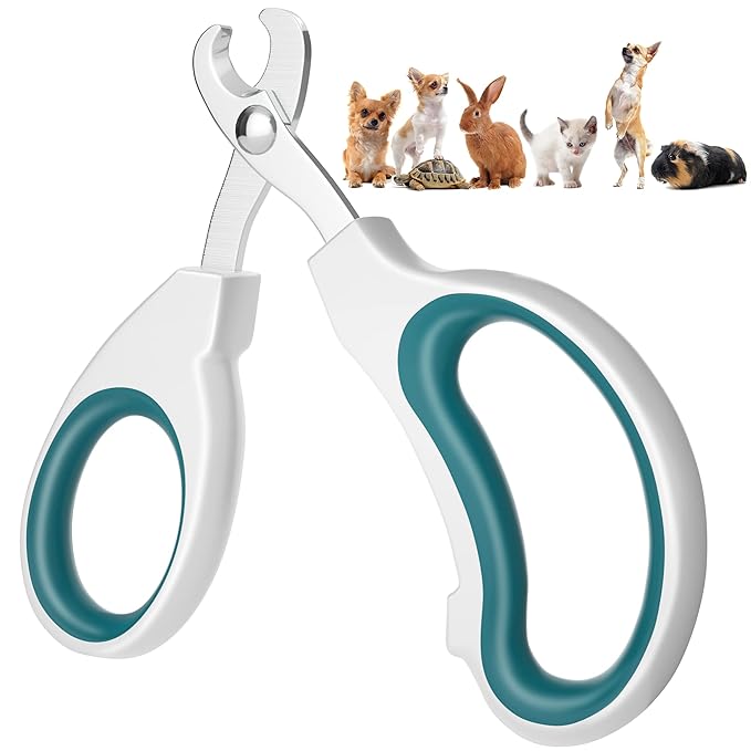 Cat Nail Clipper, Claw Trimmer Made of Stainless Steel, Clean Cut, No Shred, Mirror Finish. Small Animal Nail Clippers for Cats, Kittens, Bunny, Puppy, Rabbit, Gatos, and More