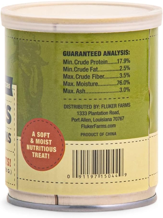 Fluker's Culinary Coop Canned Crickets Chicken Treat, All Natural and Packed with Protein, 2.75 oz (Pack of 4)