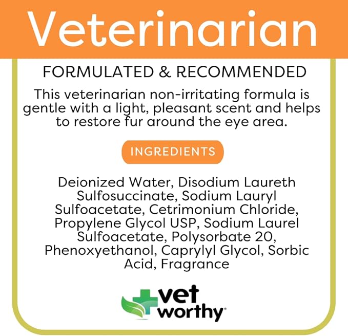 Vet Worthy Tear Stain Cleaner for Cats (4 oz)