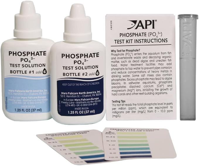 API Phosphate and GH & KH Test Kits for Freshwater Aquariums, 64 Ounces Phosphate and 2.5 oz GH & KH