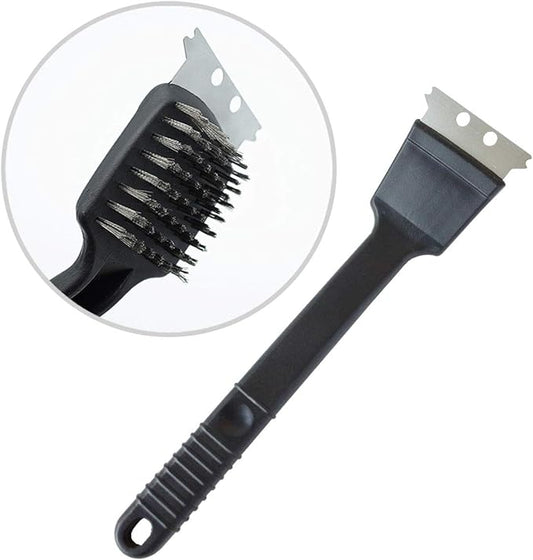 Stainless Steel Bird Droppings Cleaning Brush with Scraper Birdcage Accessory Parrot Pet Cage