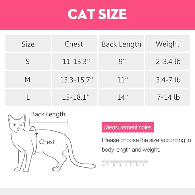 Cat Surgery Recovery Suit Cat Onesie for Cats after Surgery Spay Surgical Abdominal Wound Skin Diseases E-Collar Alternative Wear (Purple-S)