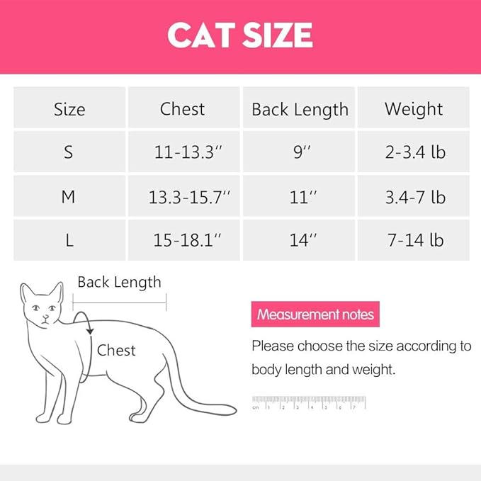 Cat Surgery Recovery Suit Cat Onesie for Cats after Surgery Spay Surgical Abdominal Wound Skin Diseases E-Collar Alternative Wear (Purple-S)