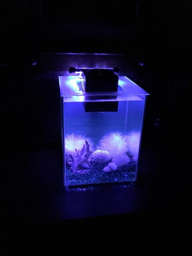 LED Aquarium Light, 7.5inch Colorful Fish Tank Light Submersible Underwater Crystal Glass LEDs Lights, 9 LEDs Beads, Brightness Adjustable Memory Function, LED Light bar Stick for Fish Tank