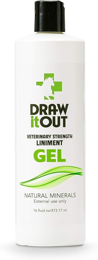 Liniment Gel - Veterinary Strength - Odorless and Colorless - Pain Relief Topical Analgesic Horse Cream for Joint and Muscle Pain - Natural Mineral