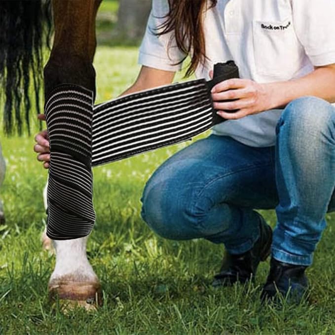 Elastic Polo Leg Wrap Compression Bandage for Horses, Dogs, Cats, Sheep, Cow, Dog Wound Care, Vet Wrap