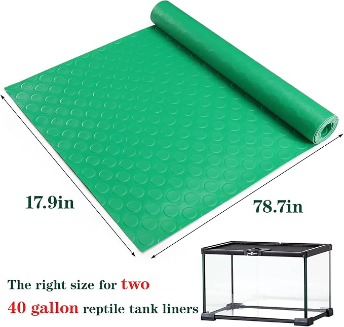 Bearded Dragon Tank Accessories, Reptile Terrarium Carpet Soft Thickening Substrate for Snake, Tortoise, Leopard Gecko, Lizard, Iguana, Non-Adhesive Reptile Habitat Bedding