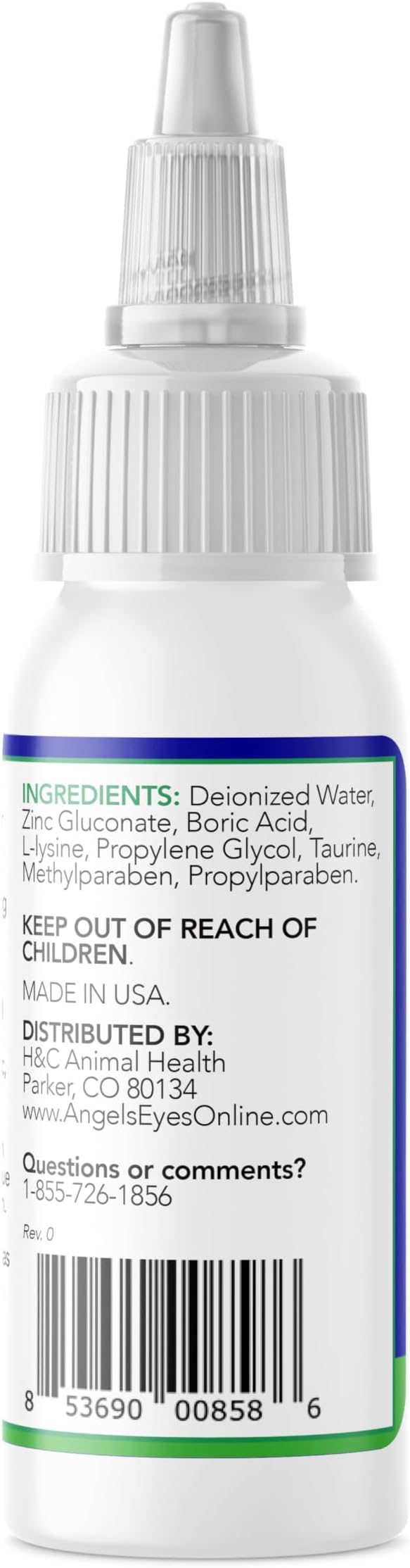 ANGELS’ EYES Zinc-Otic Ear Relief Treatment for Dogs and Cats Soothe Ear Infections Calm Itchy Inflamed Ears Natural BA and Zinc Formula 1 Ounce