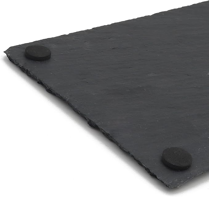 Slate Tiles for Reptiles, Food Bowl Dish Feeding Slate Tortoise Habitat Accessories for Reptiles Tank (30 x 15 cm)