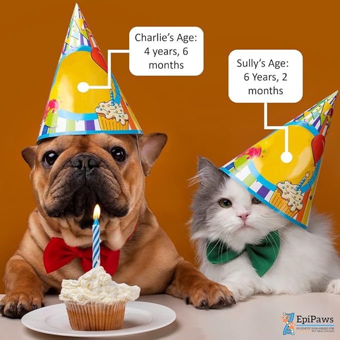 Pet Age Test, Age Test for Dogs and Cats, Epigenetic Biomarker Test, at Home, Safe, Easy and Affordable, Includes Wellness Insight for Your Pet’s Life Stage, Great for Rescued Pets