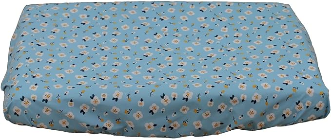Dog Bed Cover with Elastic Band Waterproof Replacement Washable Plastic Slipcover 54 x 44 inch