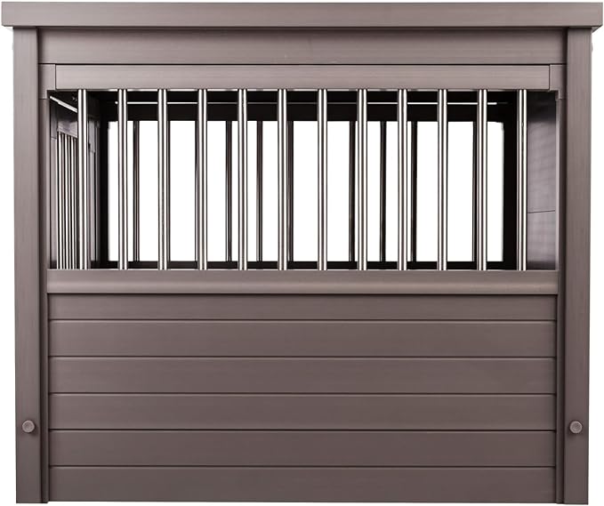 New Age Pet ecoFLEX Pet Crate/End Table, Medium, Grey