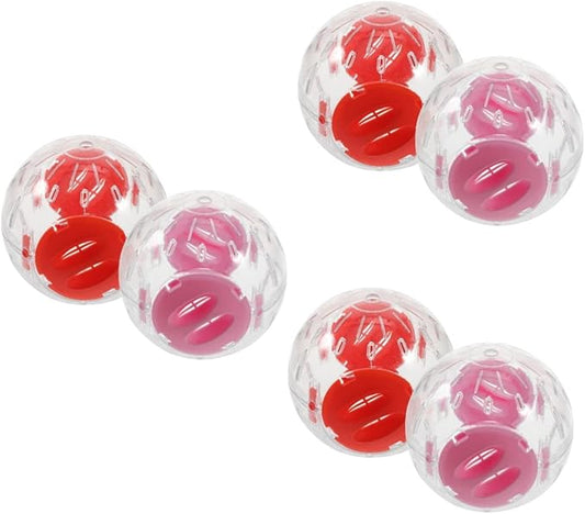 6 Pcs Small Hamster Sports Ball Exercise Balls for Guinea Pig Small Animals Running Balls Hedgehog Exercise Balls Gerbils Running Balls Small Pet Supplies Small Hamster Ball