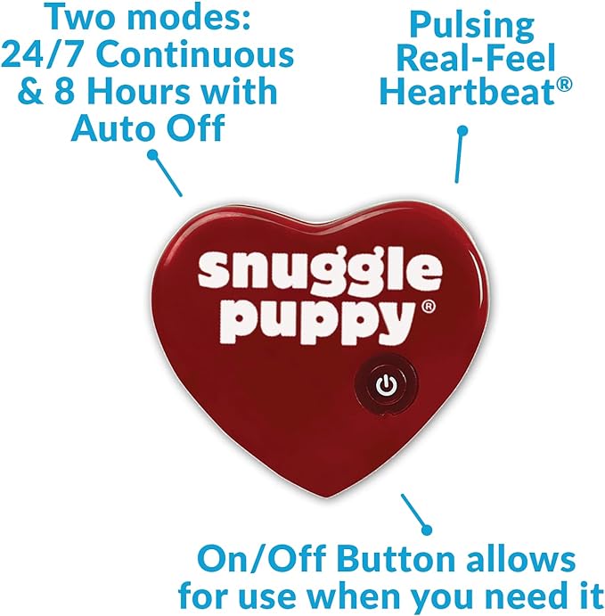 SmartPetLove Original Snuggle Kitty Heartbeat Stuffed Toy for Cats by Snuggle Puppy. Pet Anxiety Relief and Calming Aid in Tan Tiger, for All Breed Sizes.