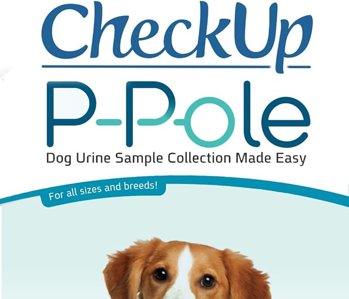 CheckUp P-Pole - Dog Urine Collection Pack - Telescopic Pole, Cups, Pipettes & Vials - A New Innovative, Do It Yourself Approach to Collect Your Dogs Urine at Home and Have it Ready for Testing