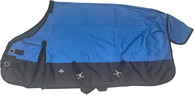 1200Denier Waterproof and Breathable Horse Sheet Tgw Rding Horse Blanket (68", Royal Blue)