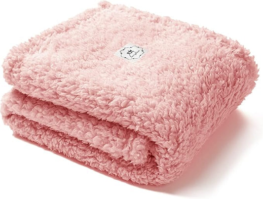 Luciphia Premium Fleece Dog Puppy Blanket Soft Pet Sherpa Calming Cat Blanket Throw for Small Medium Dog Cat(Pink,57x40 inches)