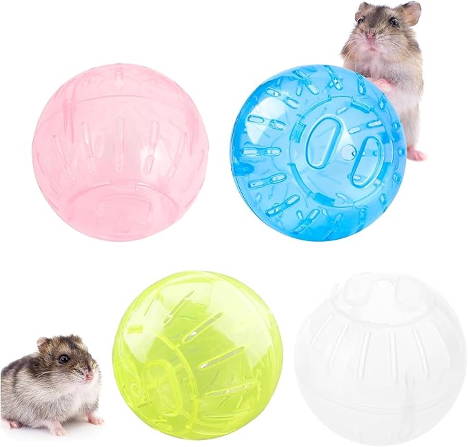 White Silent Exercise Ball Plastic Spinner Hamster Running for Sugar Gliders Small Mice Gerbils Multiple Colors Hamster Exercise Ball，Small Animal Exercise Wheels，Small Animal Health Supplie