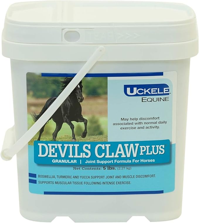 Uckele Devils Claw Plus Powder Horse Supplement - Equine Vitamin & Mineral Supplement - 5 Pound (lb)