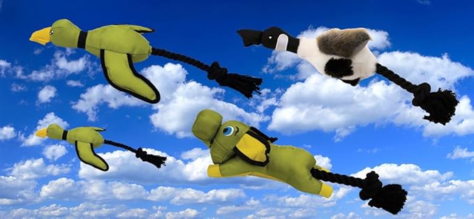 Hyper Pet Flying Series Fetching Dog Toys – Mini Duck Interactive Dog Toy Slingshots Up To 40 ft – Floats on Water