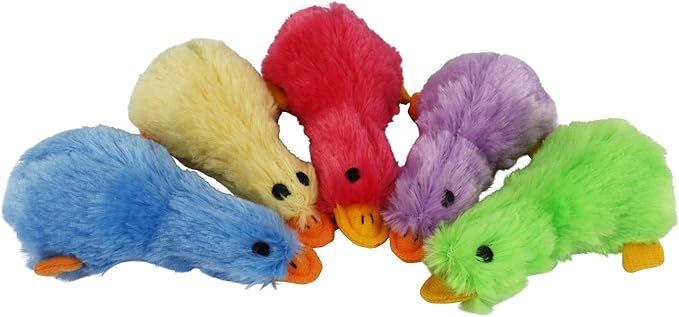 MULTIPET Duckworth Plush Filled Dog Toy, Assorted Colors, (Pack of 1)